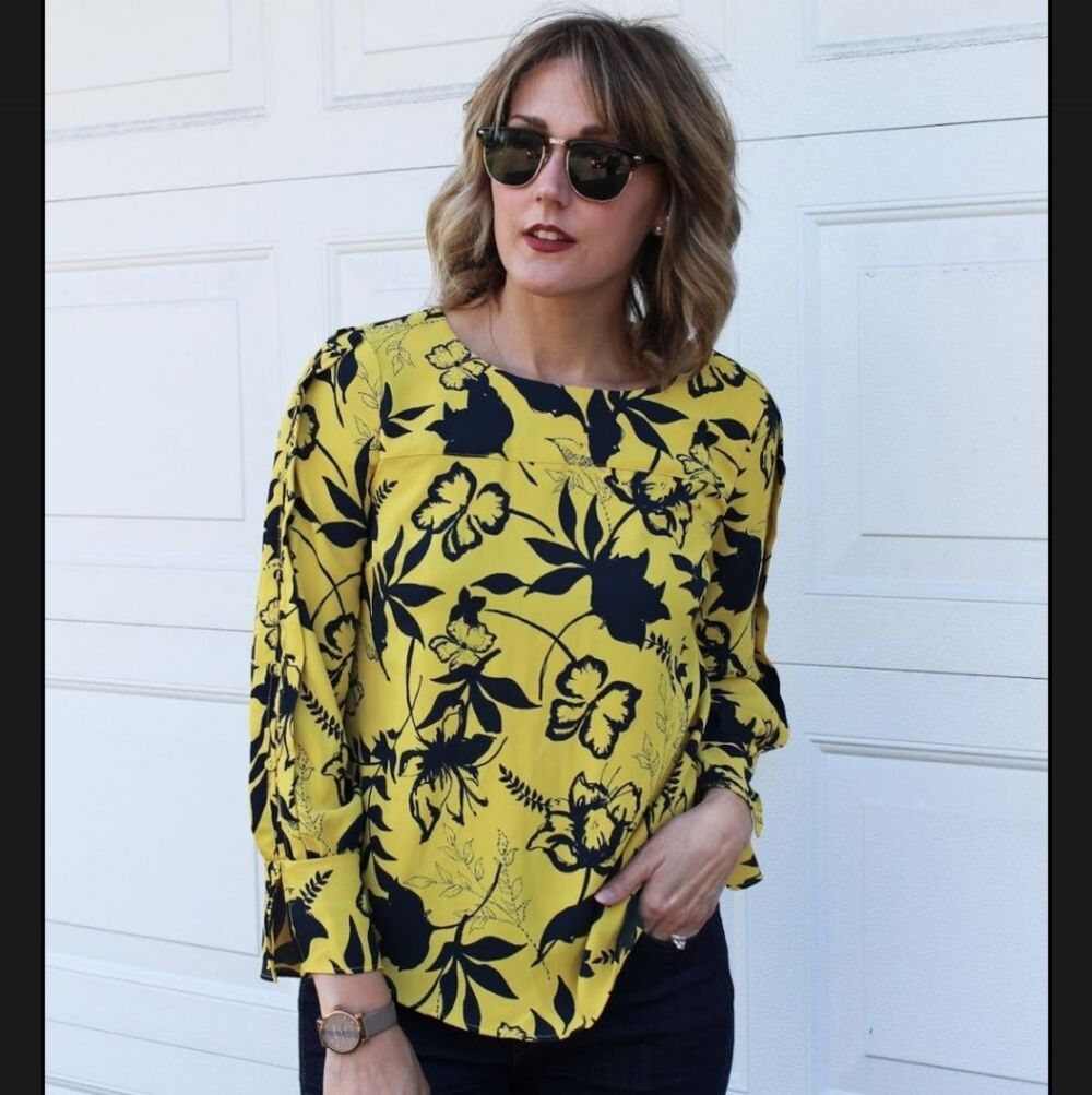 41 Hawthorn Felixia Button Sleeve Detail Blouse